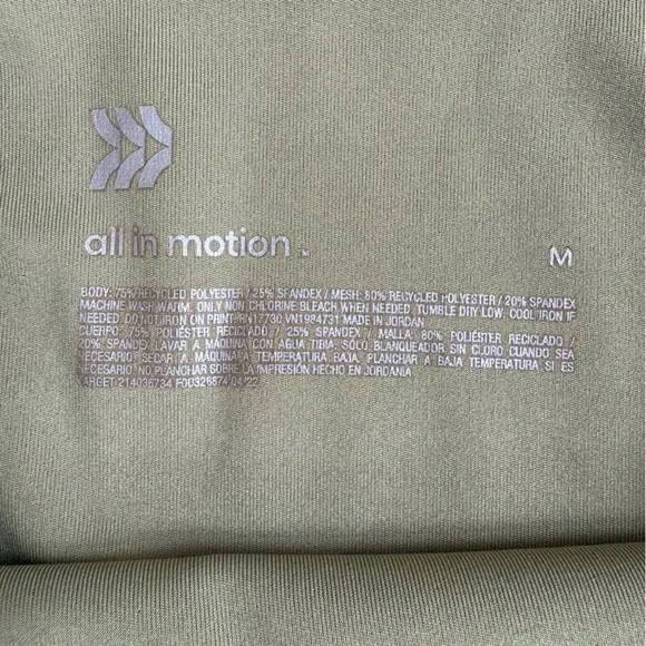 All In Motion Matcha Green Leggings Boot Cut High Rise Activewear Women’s M ** - Picture 4 of 11